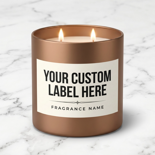Large Bronze Infinity Tin Candle - Fresh Air (Dual Wick)