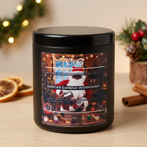 Santa’s Candle Workshop candle